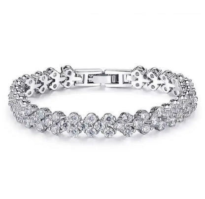1 Pc Indian Design Silver Plated Artificial Stones Kara Bracelet